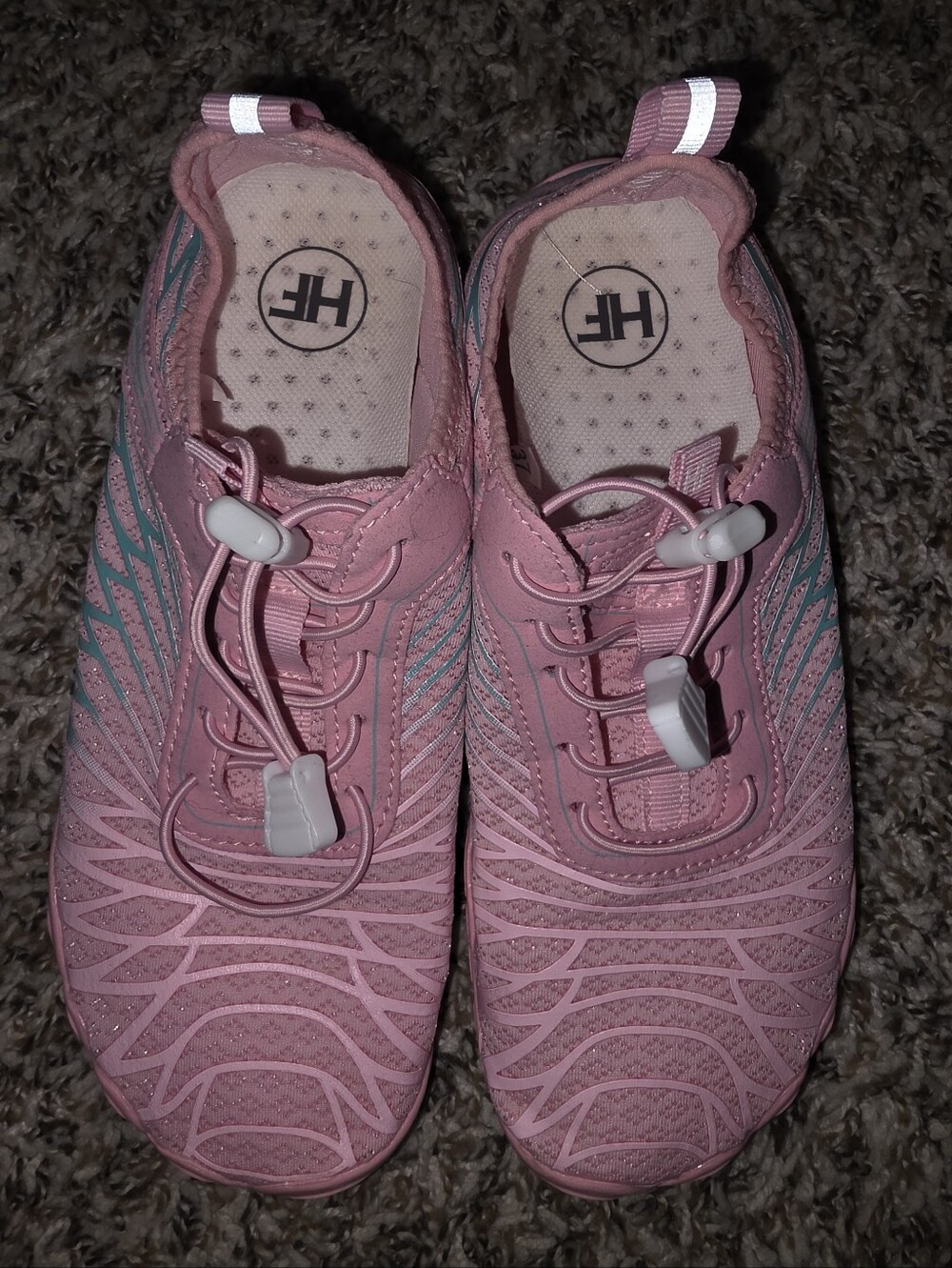HF Pink & Turquoise Water-Ready Slip-On Sneakers EU 37 / US 7